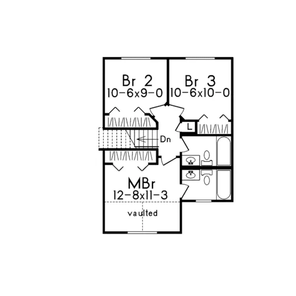 Traditional House Plan Second Floor - Concord Grove Neoclassical Home 041D-0006 - Search House Plans and More