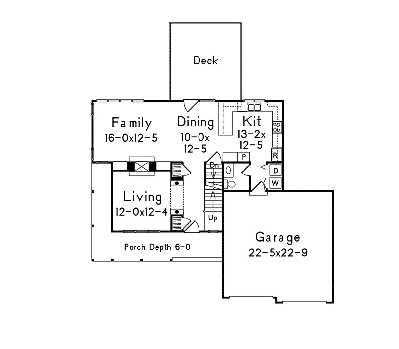 Country House Plan First Floor - Hanover Country Home 045D-0001 - Search House Plans and More