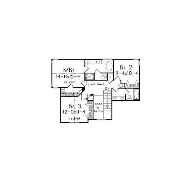 Farmhouse Plan Second Floor - Hanover Country Home 045D-0001 - Search House Plans and More