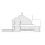 Farmhouse Plan Left Elevation - Hanover Country Home 045D-0001 - Search House Plans and More