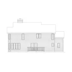 Shingle House Plan Rear Elevation - Bloomfield Country Home 045D-0002 - Search House Plans and More