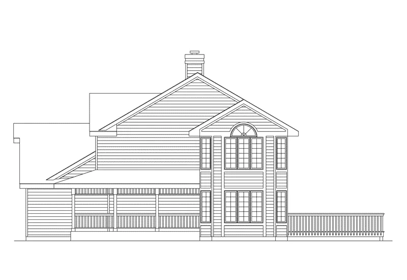 Country House Plan Right Elevation - Bloomfield Country Home 045D-0002 - Search House Plans and More