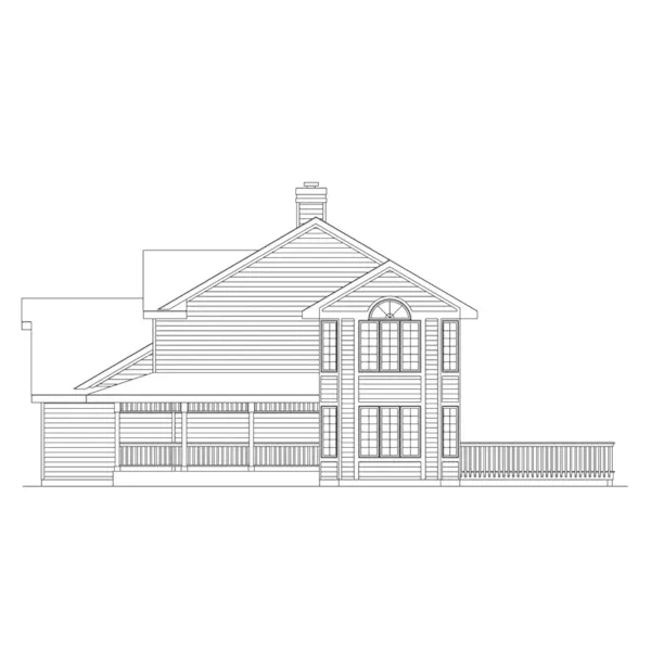 Shingle House Plan Right Elevation - Bloomfield Country Home 045D-0002 - Search House Plans and More