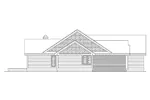 Modern House Plan Left Elevation - Stafford Ranch Home 045D-0003 - Shop House Plans and More
