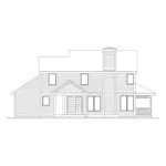 Contemporary House Plan Rear Elevation - Westwood Country Home 045D-0004 - Shop House Plans and More