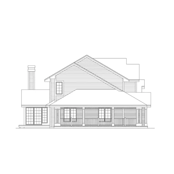 Bungalow House Plan Left Elevation - Knollwood Country Home 045D-0006 - Search House Plans and More