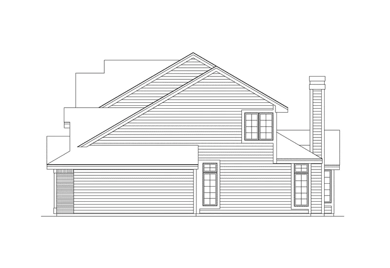 Southern House Plan Right Elevation - Knollwood Country Home 045D-0006 - Search House Plans and More