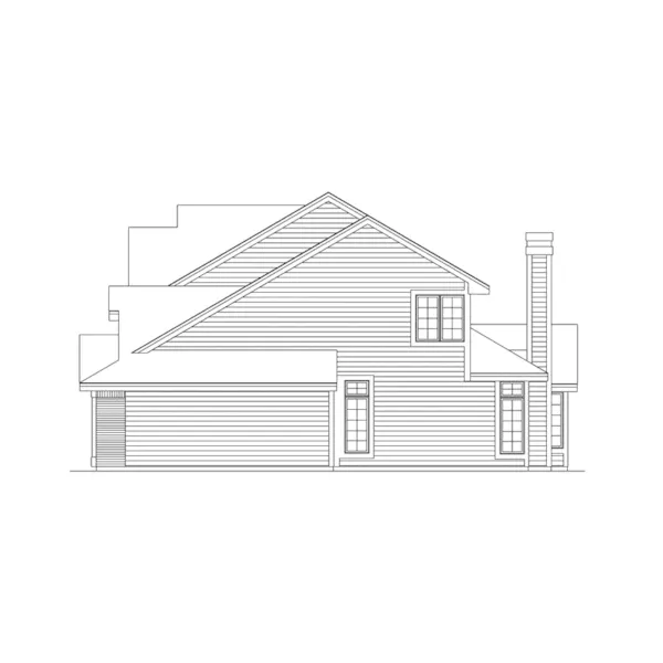 Bungalow House Plan Right Elevation - Knollwood Country Home 045D-0006 - Search House Plans and More