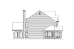 Arts & Crafts House Plan Left Elevation - Shadypeak Country Home 045D-0007 - Shop House Plans and More