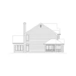 Arts & Crafts House Plan Left Elevation - Shadypeak Country Home 045D-0007 - Shop House Plans and More