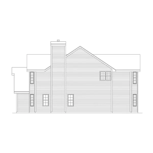 Modern House Plan Right Elevation - Eastham Country Home 045D-0008 - Search House Plans and More