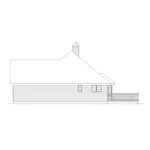 Traditional House Plan Right Elevation - Bradley Mill Ranch Home 045D-0009 - Search House Plans and More