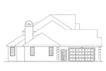 Southern House Plan Left Elevation - Windsor Forest Sunbelt Home 045D-0011 - Shop House Plans and More