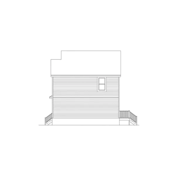 Vacation House Plan Right Elevation - Lexburg Narrow Lot Home 045D-0012 - Shop House Plans and More