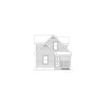 Cabin & Cottage House Plan Rear Elevation - Westover Compact Narrow Lot Home 045D-0013 - Shop House Plans and More