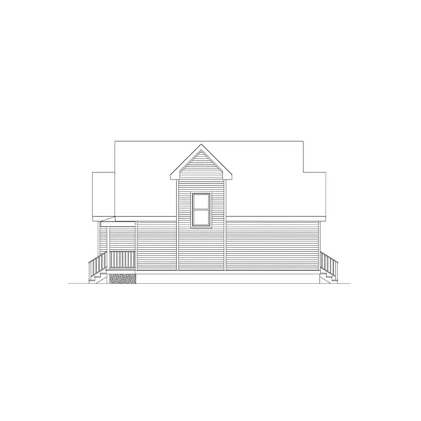 Cabin & Cottage House Plan Right Elevation - Westover Compact Narrow Lot Home 045D-0013 - Shop House Plans and More