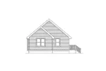 Vacation House Plan Rear Elevation - Oaktrail Quaint Cottage Home 045D-0014 - Shop House Plans and More