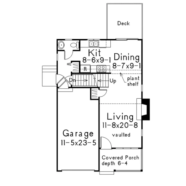 Modern House Plan First Floor - Waterbury Country Home 045D-0015 - Shop House Plans and More