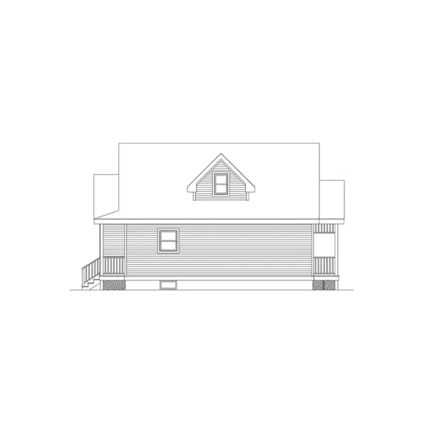 Country House Plan Left Elevation - Kaywood Country Home 045D-0016 - Search House Plans and More