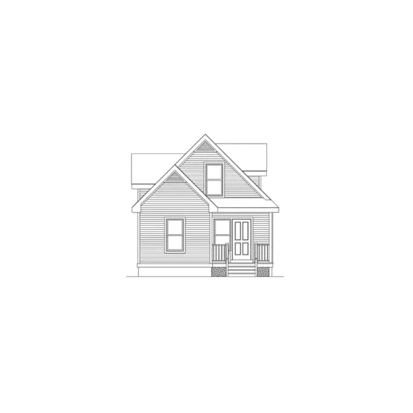 Country House Plan Rear Elevation - Kaywood Country Home 045D-0016 - Search House Plans and More