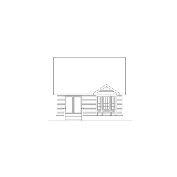 Vacation House Plan Rear Elevation - Foxland Country Home 045D-0017 - Search House Plans and More