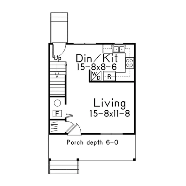 Lowcountry House Plan First Floor - Oakhill Two-Story Home 045D-0018 - Shop House Plans and More