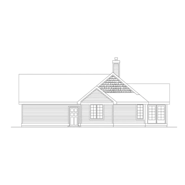 Country House Plan Left Elevation - Westridge Traditional Home 045D-0019 - Shop House Plans and More