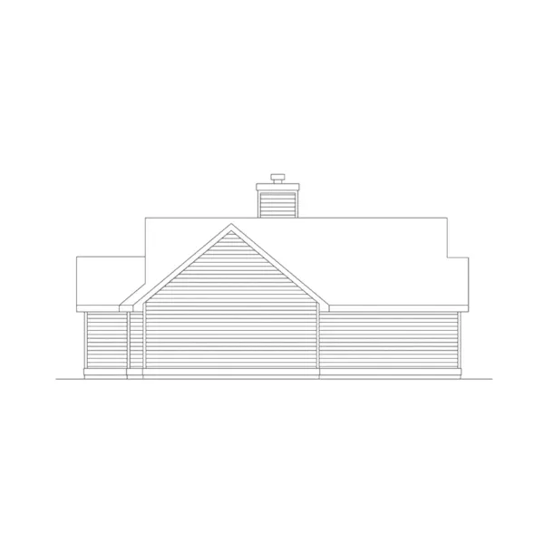 Country House Plan Rear Elevation - Westridge Traditional Home 045D-0019 - Shop House Plans and More