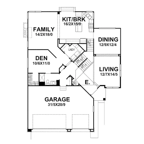 Luxury House Plan First Floor - Fairway Lake Neoclassical Home 046D-0044 - Search House Plans and More