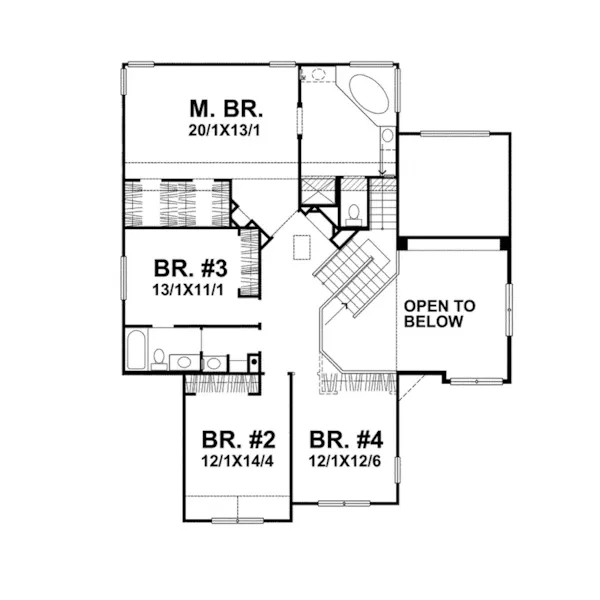 Luxury House Plan Second Floor - Fairway Lake Neoclassical Home 046D-0044 - Search House Plans and More