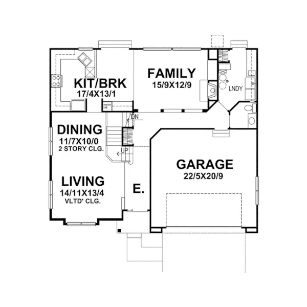 Country House Plan First Floor - Odelia Traditional Home 046D-0046 - Shop House Plans and More