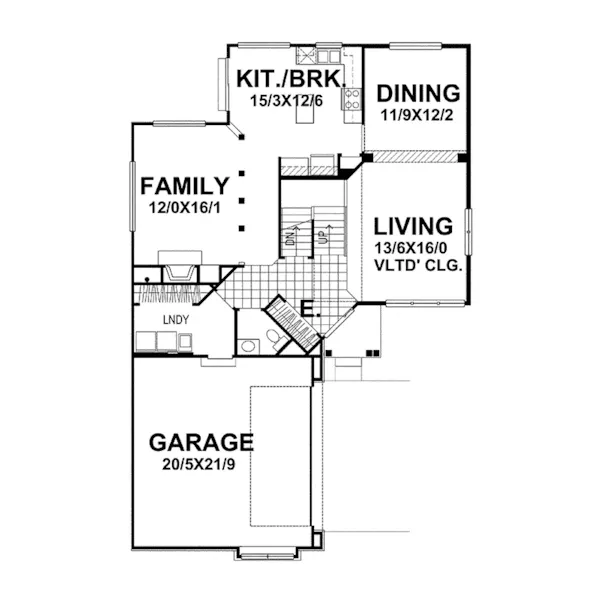 Southern House Plan First Floor - Chilton Creek Craftsman Home 046D-0056 - Search House Plans and More