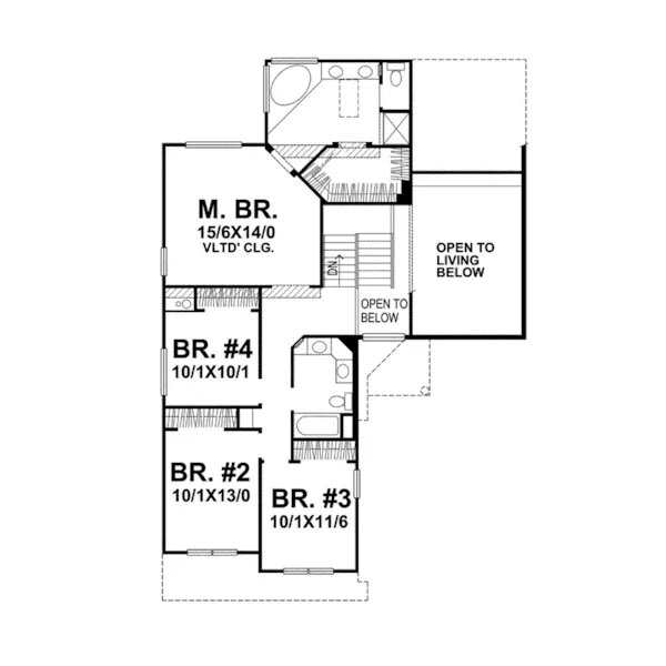 Country House Plan Second Floor - Pitman Trails Traditional Home 046D-0057 - Shop House Plans and More