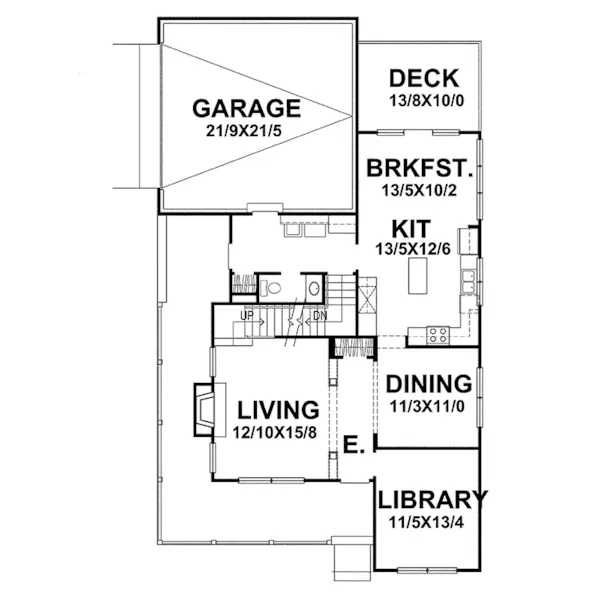 Traditional House Plan First Floor - Waldmann Shingle Style Farmhouse 046D-0069 - Shop House Plans and More