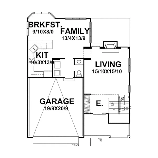 Country House Plan First Floor - Ascot Neoclassical Home 046D-0073 - Search House Plans and More