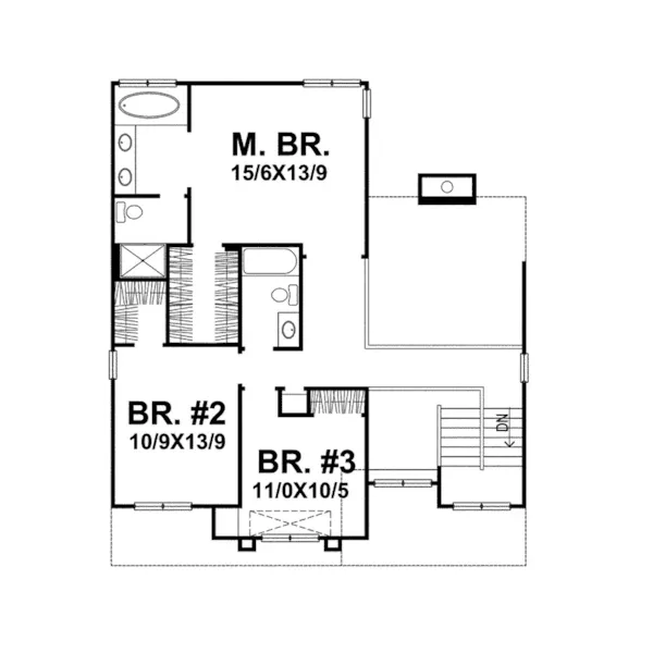 Country House Plan Second Floor - Ascot Neoclassical Home 046D-0073 - Search House Plans and More