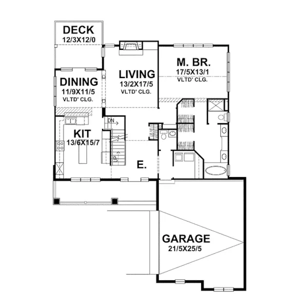 Craftsman House Plan First Floor - Piper Hill Prairie Style Home 046D-0075 - Shop House Plans and More