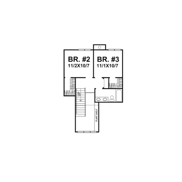 Country House Plan Second Floor - Jeffrey Park Craftsman Home 046D-0082 - Search House Plans and More