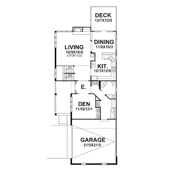 Arts & Crafts House Plan First Floor - Chesnut Ridge Shingle Style Home 046D-0084 - Search House Plans and More