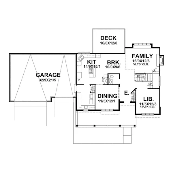 Farmhouse Plan First Floor - Westboro Park Craftsman Home 046D-0085 - Shop House Plans and More