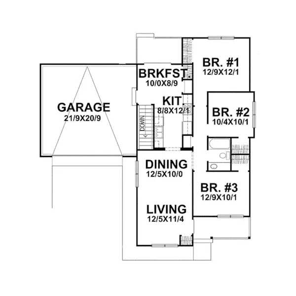 Country House Plan First Floor - Kaemerlain Country Ranch Home 046D-0092 - Search House Plans and More