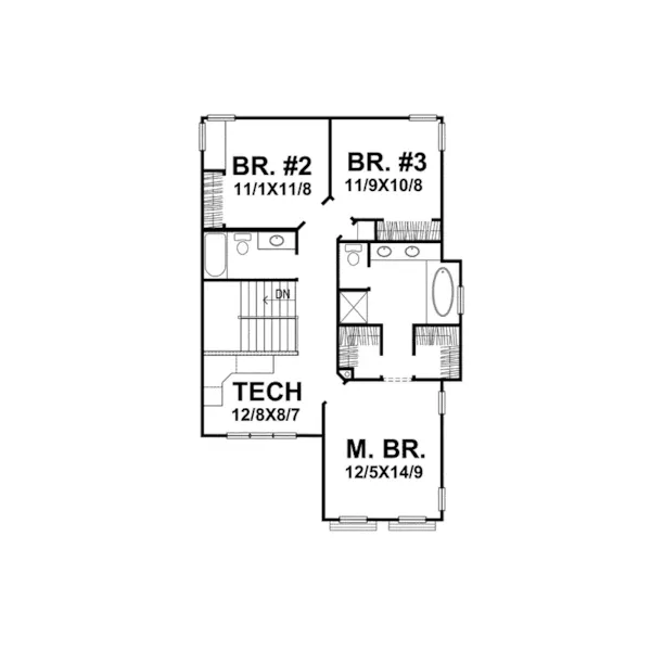 Farmhouse Plan Second Floor - Varadero Country Farmhouse 046D-0099 - Shop House Plans and More