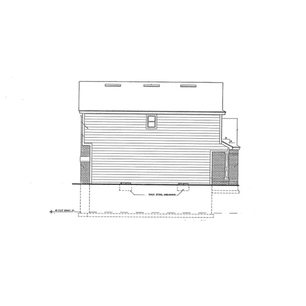 Craftsman House Plan Left Elevation - Madeira Country Home 047D-0014 - Shop House Plans and More