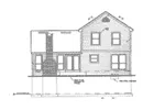 Arts & Crafts House Plan Rear Elevation - Madeira Country Home 047D-0014 - Shop House Plans and More