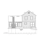 Craftsman House Plan Rear Elevation - Madeira Country Home 047D-0014 - Shop House Plans and More