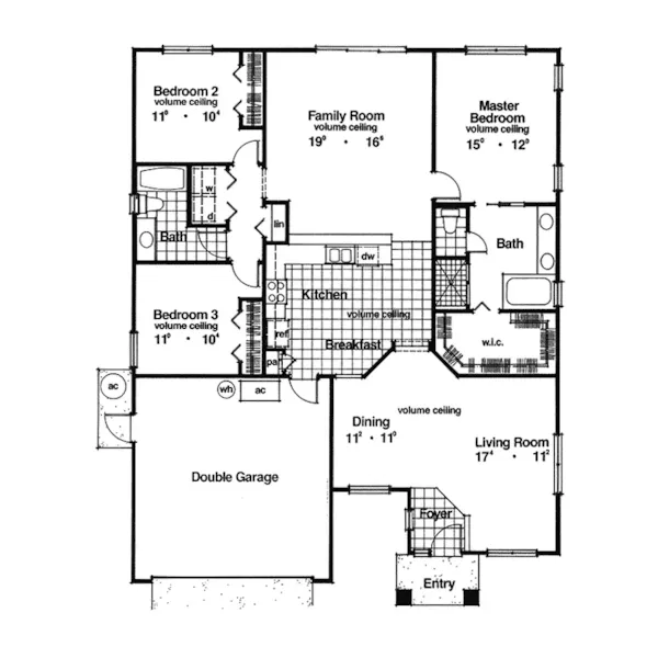 Adobe House Plans & Southwestern Home Design First Floor - Largo Sunbelt Home 047D-0018 - Shop House Plans and More