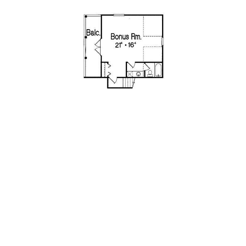 Acadian House Plan Bonus Room - Holiday Manor Country Home 047D-0050 - Search House Plans and More