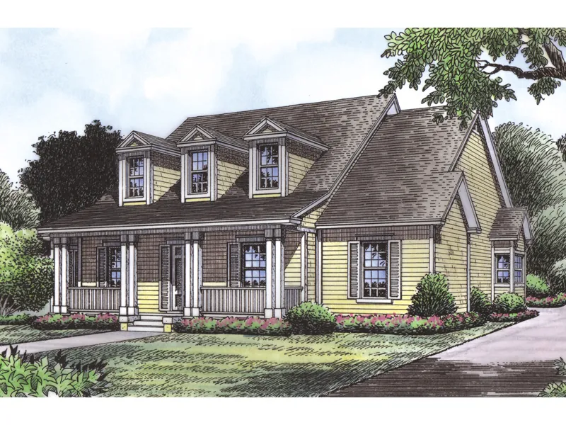 Triple Dormers Lift This Home With Friendly Acadian Style