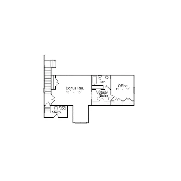 Southwestern House Plan Bonus Room - Sandpiper Luxury Sunbelt Home 047D-0052 - Shop House Plans and More