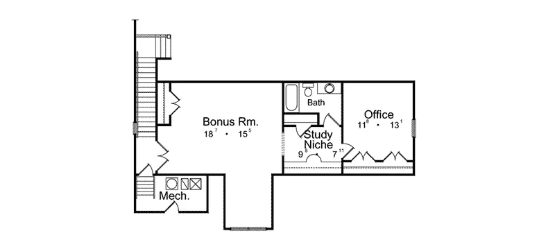 Sunbelt House Plan Second Floor - Sandpiper Luxury Sunbelt Home 047D-0052 - Shop House Plans and More